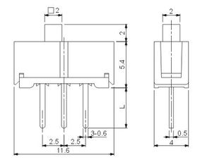 韓國南涯1c2p撥動開關jss1218,韓國南涯1c2p撥動開關jss1218生產(chǎn)廠家,韓國南涯1c2p撥動開關jss1218價格