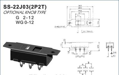 【拔動(dòng)開(kāi)關(guān)Slide switch SS-22J03】?jī)r(jià)格_廠家_圖片